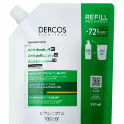 VICHY Dercos Champú Anticaspa Cabello Seco ECO RECARGA 390ml