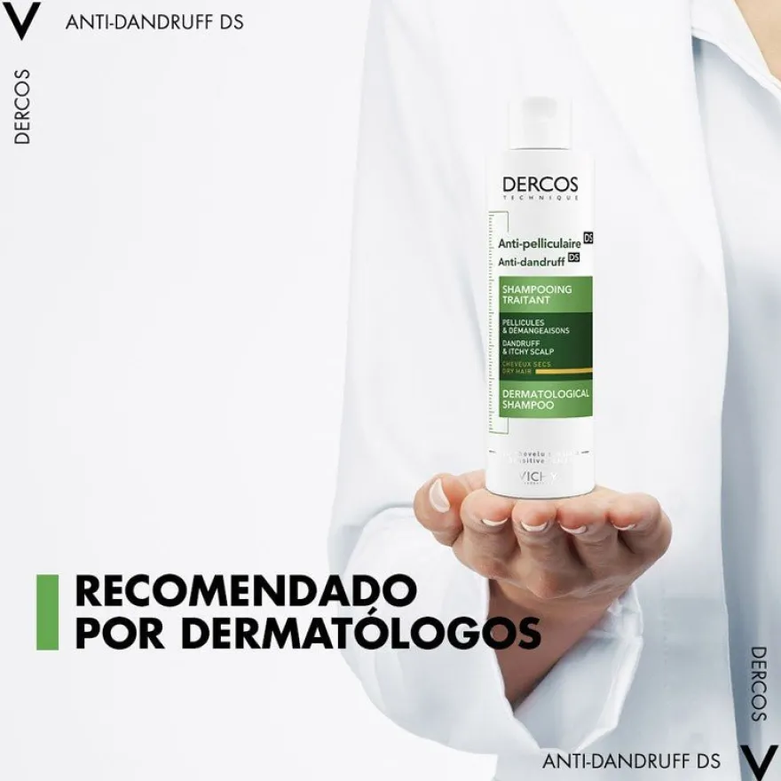 VICHY Dercos Champú Anticaspa Cabello Seco 200ml