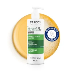 VICHY Dercos Champú Anticaspa Cabello Normal-Graso ECO RECARGA Duplo 2x390ml