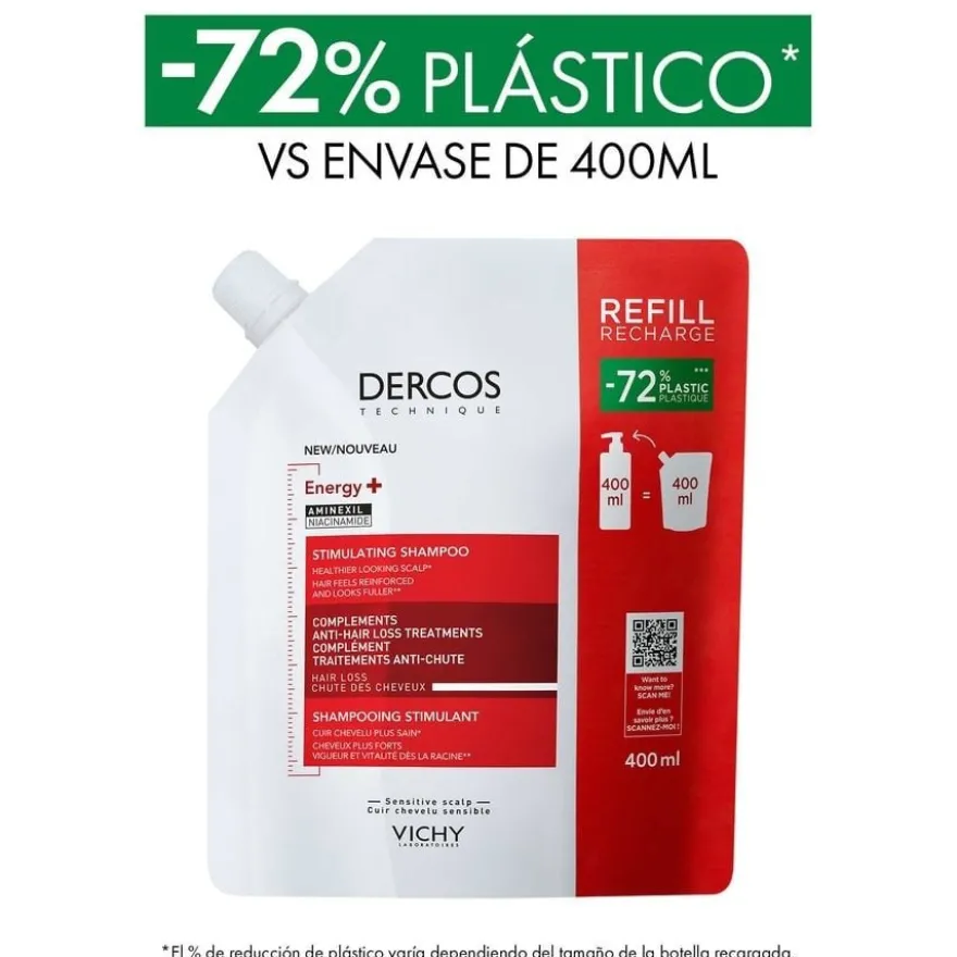 Vichy DERCOS Serum 90 ml + Champú 400ml + Recarga 400ml