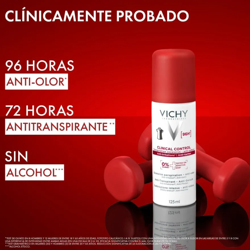 Vichy Desodorante Clinical Control 96H Aerosol Mujer 125ml