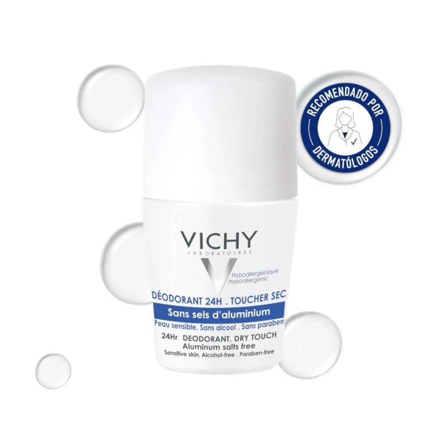VICHY Desodorante Roll-on 24h Sin Sales de Aluminio 50ML