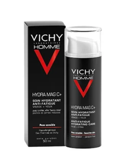 VICHY Homme Hydra Mag C+ Hidratante Anti-Fatiga Rostro y Ojos 50ml