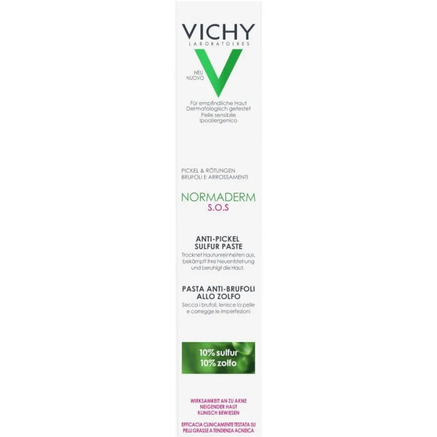 VICHY Normaderm SOS Sulphur Paste Azufre 20ml