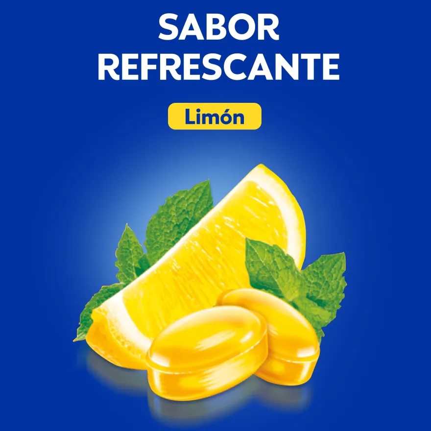 Vicks Caramelos de Limón Duro Sin Azúcar 72g