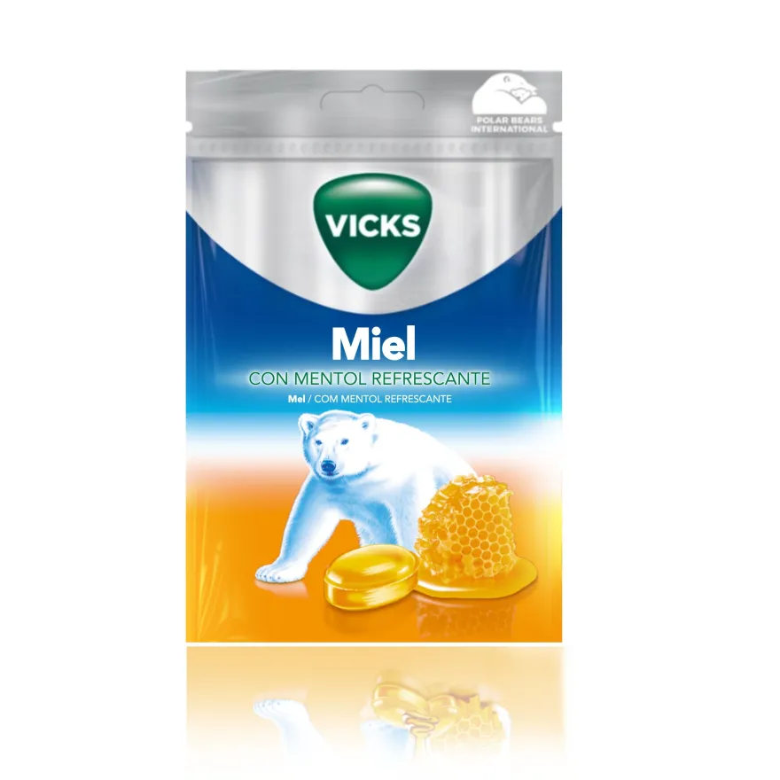 Vicks Caramelos de Miel Alivio de Garganta 72g
