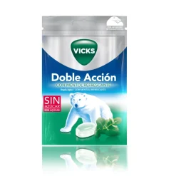 Vicks Doble Acción Caramelos Sin Azúcar 72g