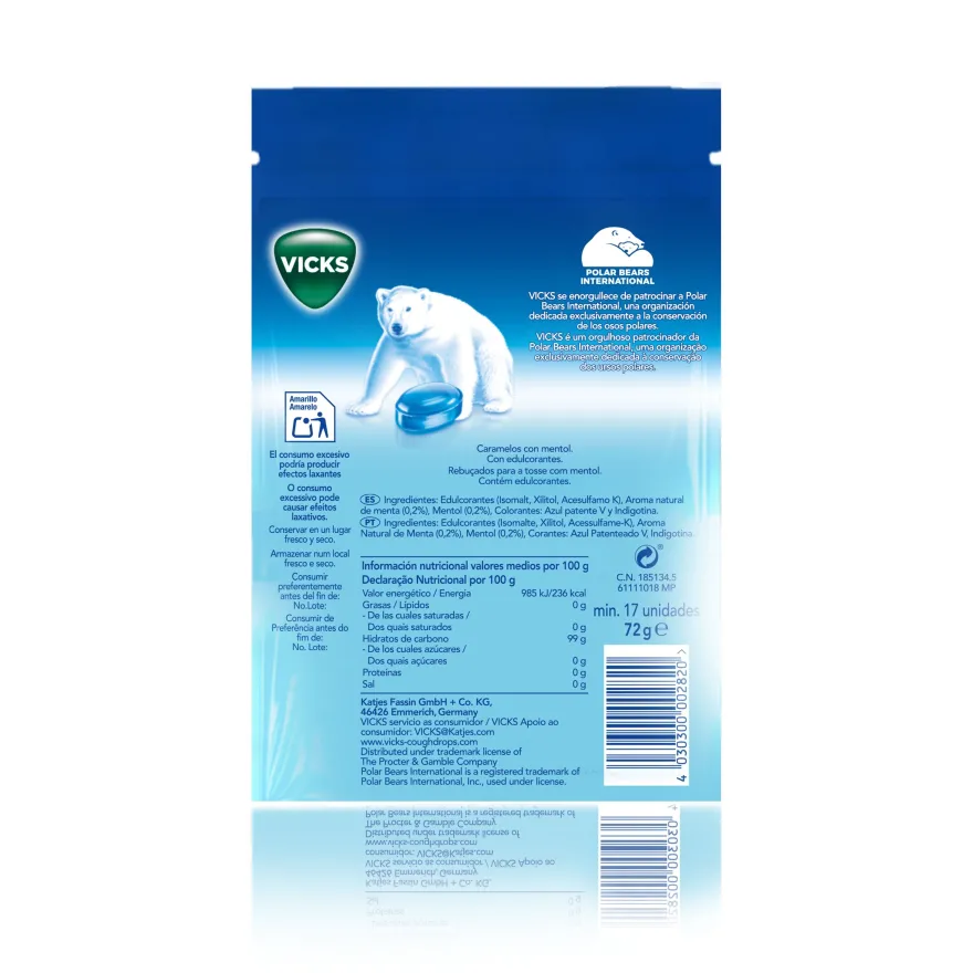 Vicks VapoMentol Caramelos 72g