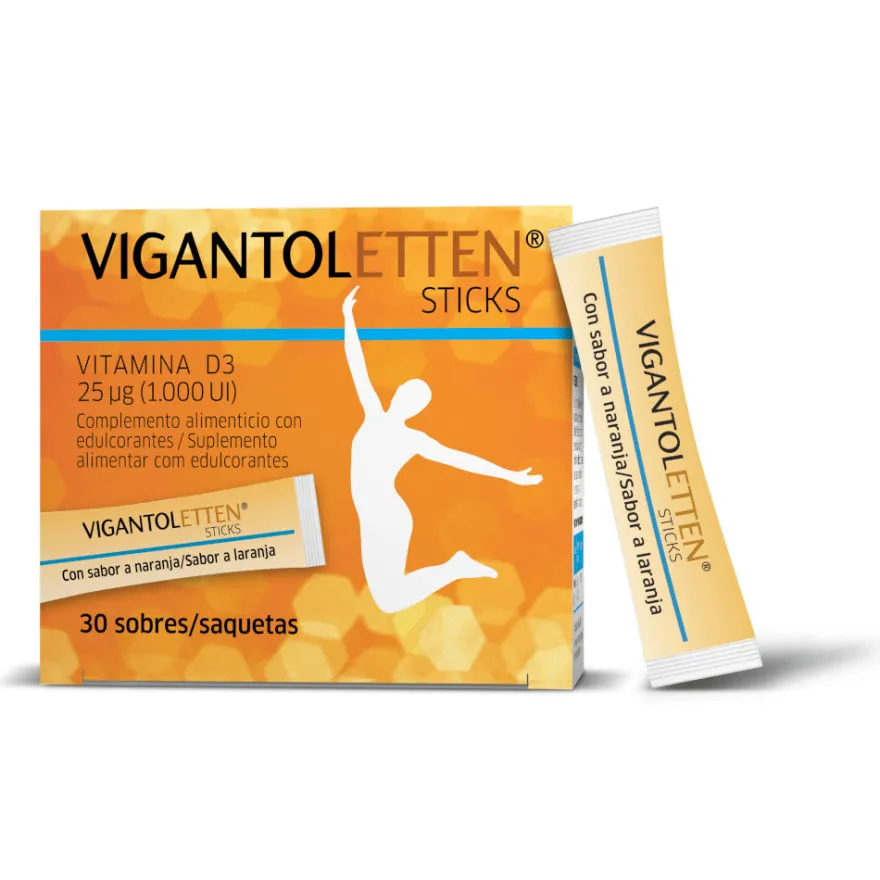 VIGANTOLETTEN Vitamina D3 Sticks 30 Unidades