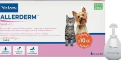 Virbac Allerderm Spot On 2 ml Perro-Gato -10kg 6 Pipetas