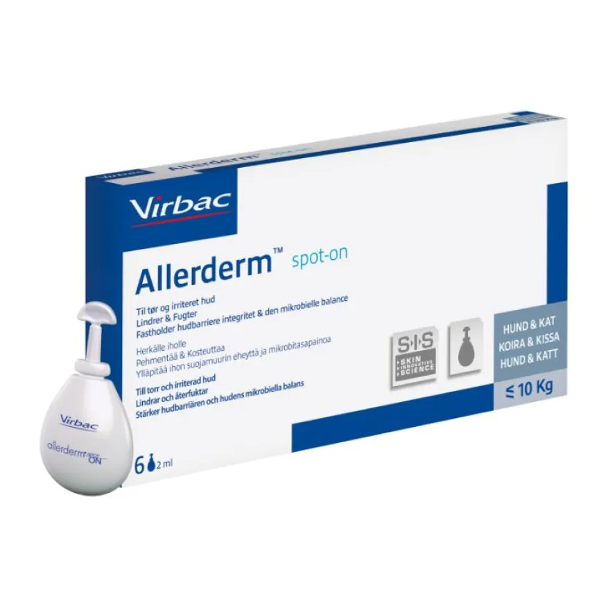 Virbac Allerderm Spot-On Pipetas 6 ud 12ml