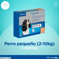 Virbac Effipro Duo Spot On Perro Pequeño Antiparasitario 4 Pipetas