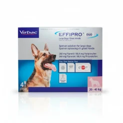 Virbac Effipro Duo Spot On Perro Grande Antiparasitario 4 Pipetas
