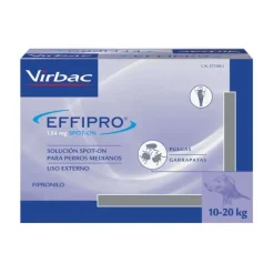 Virbac Effipro Spot On Perro 10-20 kg Antiparasitario 24 Pipetas