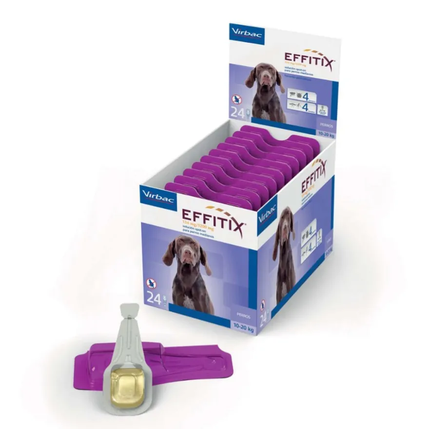 Virbac Effitix 10-20 Kg M 24 Pipetas