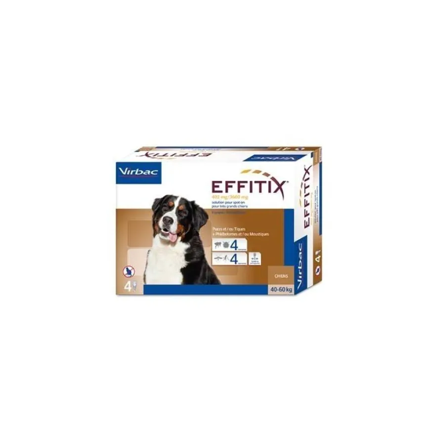Virbac Effitix 40-60 Kg Xl 4 Pipetas