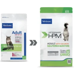 Virbac HPM Adult Neutered & Entire Comida Seca Salmón 1,5Kg