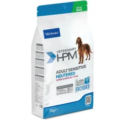 Virbac HPM Adult Sensitive Neutered Dog Large & Medium Alimentación Seco 3kg