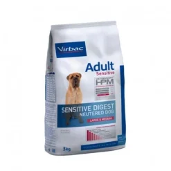 Virbac HPM Adult Sensitive Neutered Dog Large & Medium Alimentación Seco 3kg