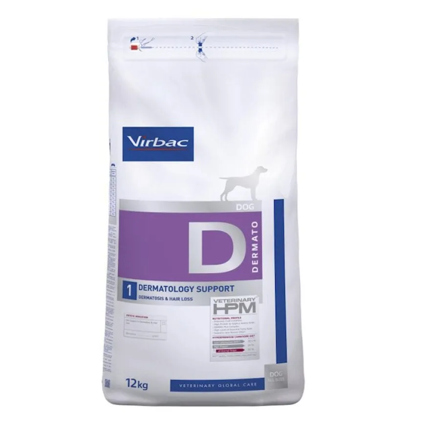 Virbac HPM Canine Dermatology Support Alimento Seco 12kg