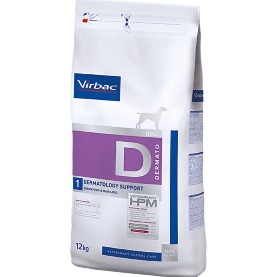 Virbac HPM Canine Dermatology Support Alimento Seco 12kg