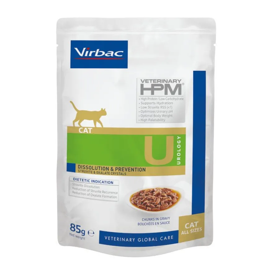 Virbac Hpm Feline Urology Dissol&Prevention En Salsa 12X85Gr
