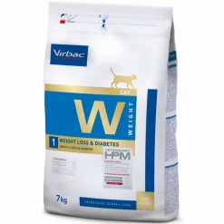 Virbac Hpm Feline Weight Loss Diabetes W1 Alimento Seco 7Kg