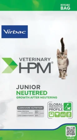 Virbac HPM Junior Neutered Cat Alimento Seco 3Kg