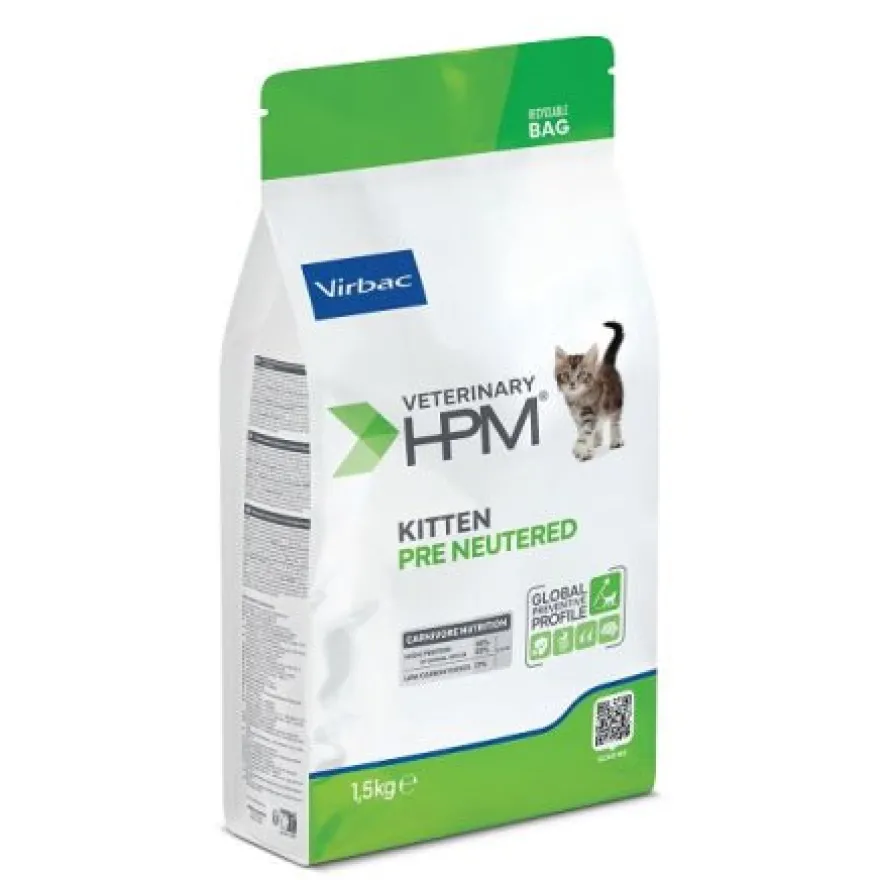Virbac HPM Kitten Pre Neutered Alimento Seco 1,5Kg