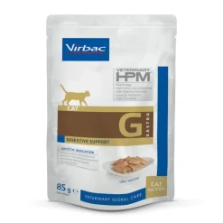 Virbac Pf Hpm Feeline Digestive Support Alimento Húmedo para Gatos con Problemas Digestivos 12 sachets de 85g