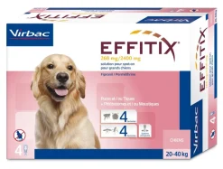 Virbac Pipetas Effitix Solución Spot-On para Perros 20 40 kg 4un