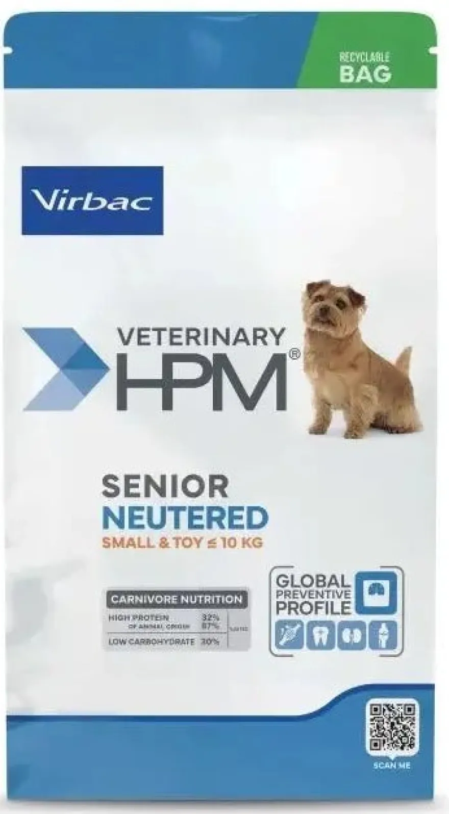 Virbac Veterinary HPM Senior Neutered Dog Croquetas 1.5kg