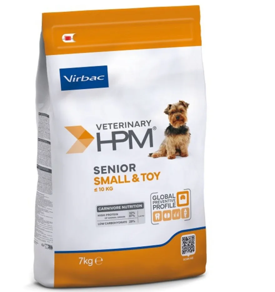 Virbac Veterinary HPM Senior Pequeños y Mini Pienso Sólido 7Kg