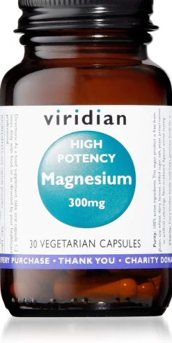 Viridian Magnesio de Alta Potencia 300 Mg 30 Vcaps
