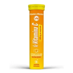 Vitaminas y Minerales Vitamina C + Zinc 20 Comprimidos