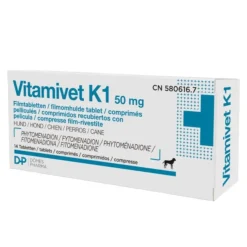 Vitamivet K1 Vitamina K1 Mascotas 14 Comprimidos