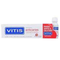 VITIS Anticaries Pasta Dental 100 ml+colutorio 30 ml REGALO