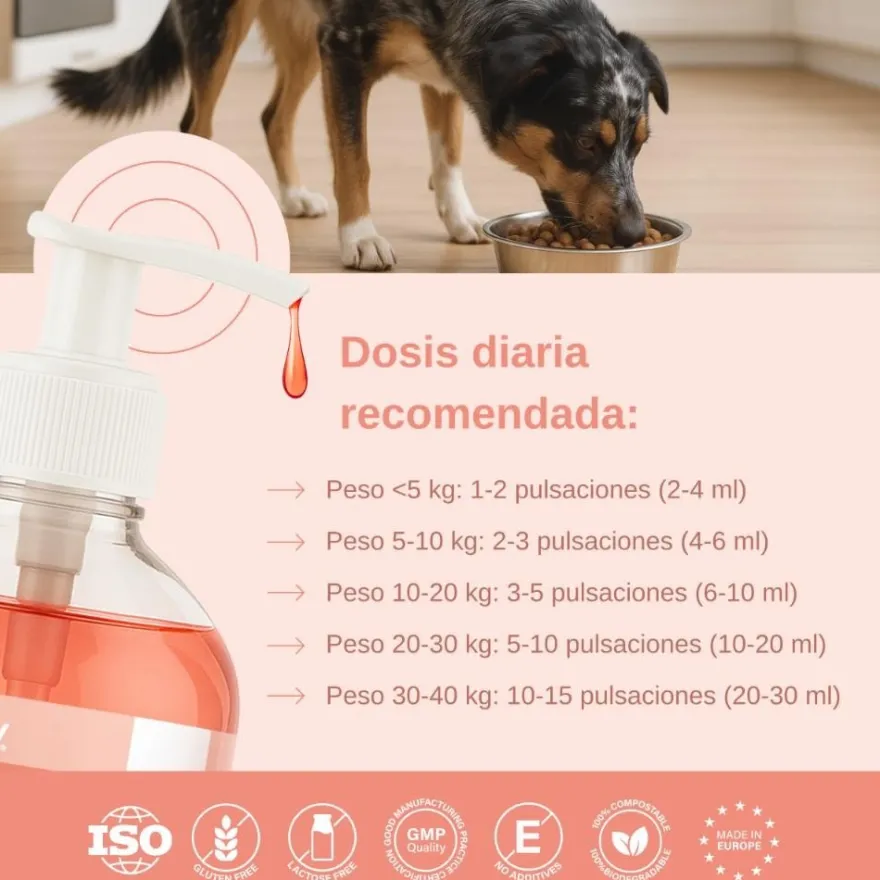 Vittalogy Aceite de Salmón para Perros y Gatos 500ml