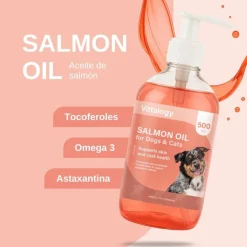 Vittalogy Aceite de Salmón para Perros y Gatos 500ml