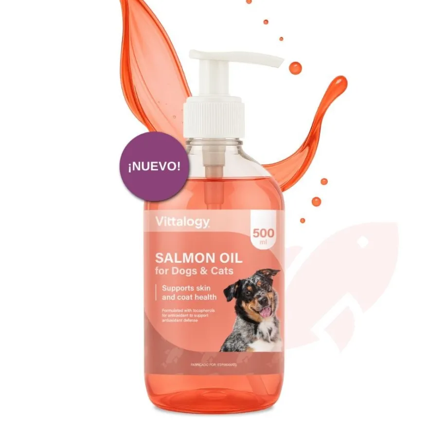 Vittalogy Aceite de Salmón para Perros y Gatos 500ml