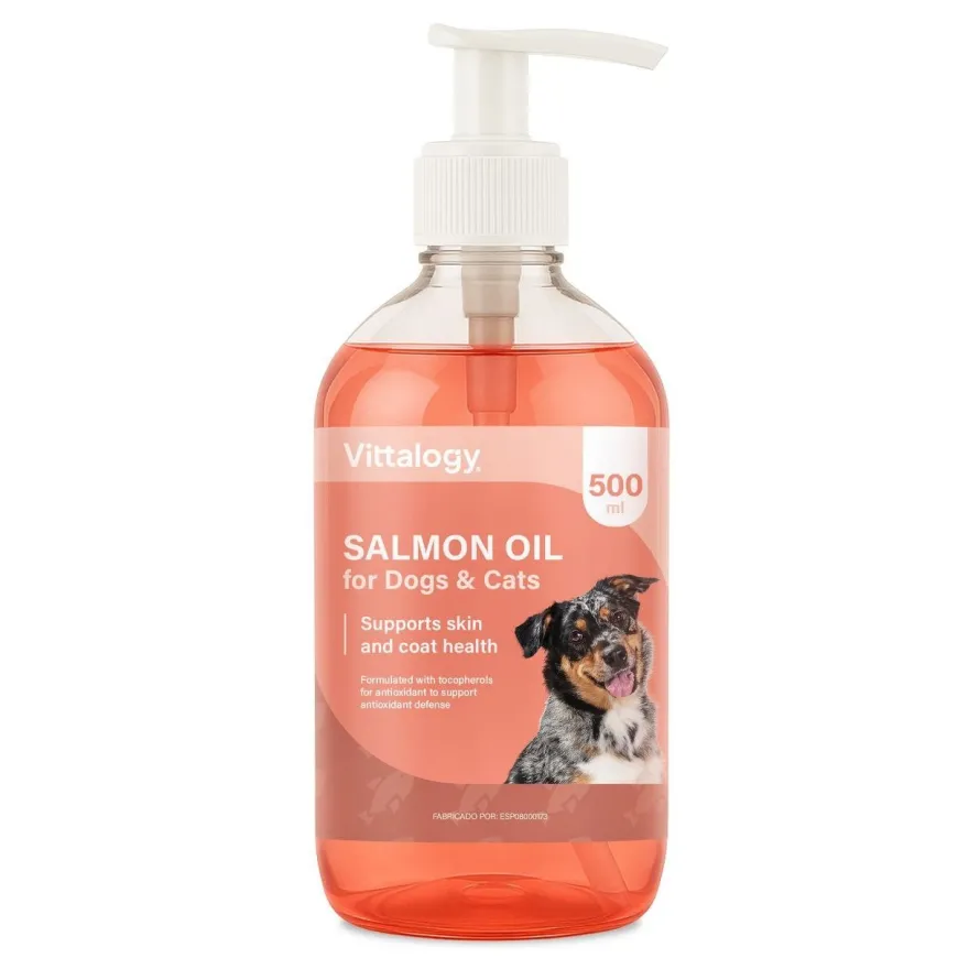 Vittalogy Aceite de Salmón para Perros y Gatos 500ml