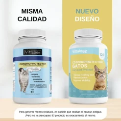 Vittalogy Condroprotector para Gatos 3x120 Cápsulas【PACK AHORRO】