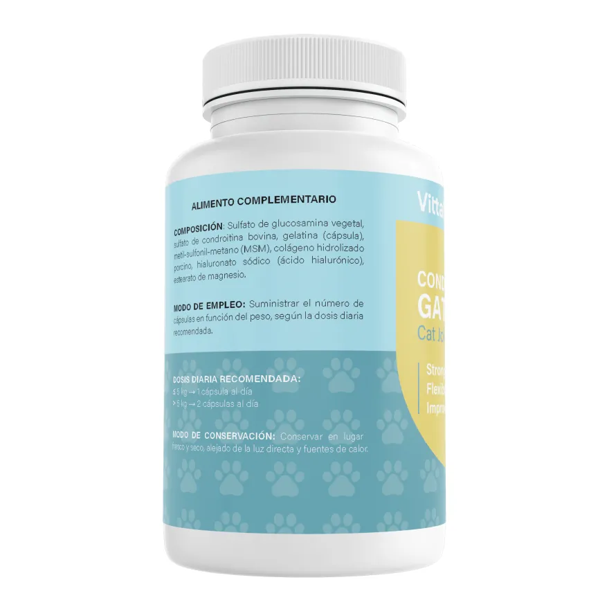 Vittalogy Condroprotector para Gatos 120 Cápsulas