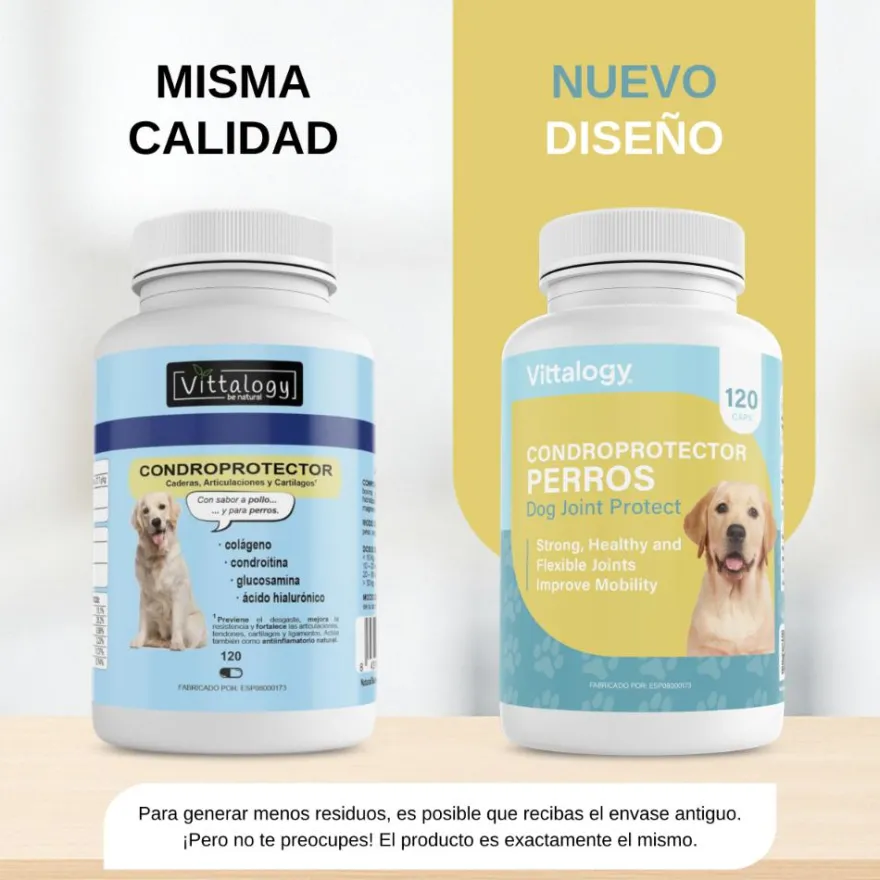 Vittalogy Condroprotector para Perros 120 Cápsulas