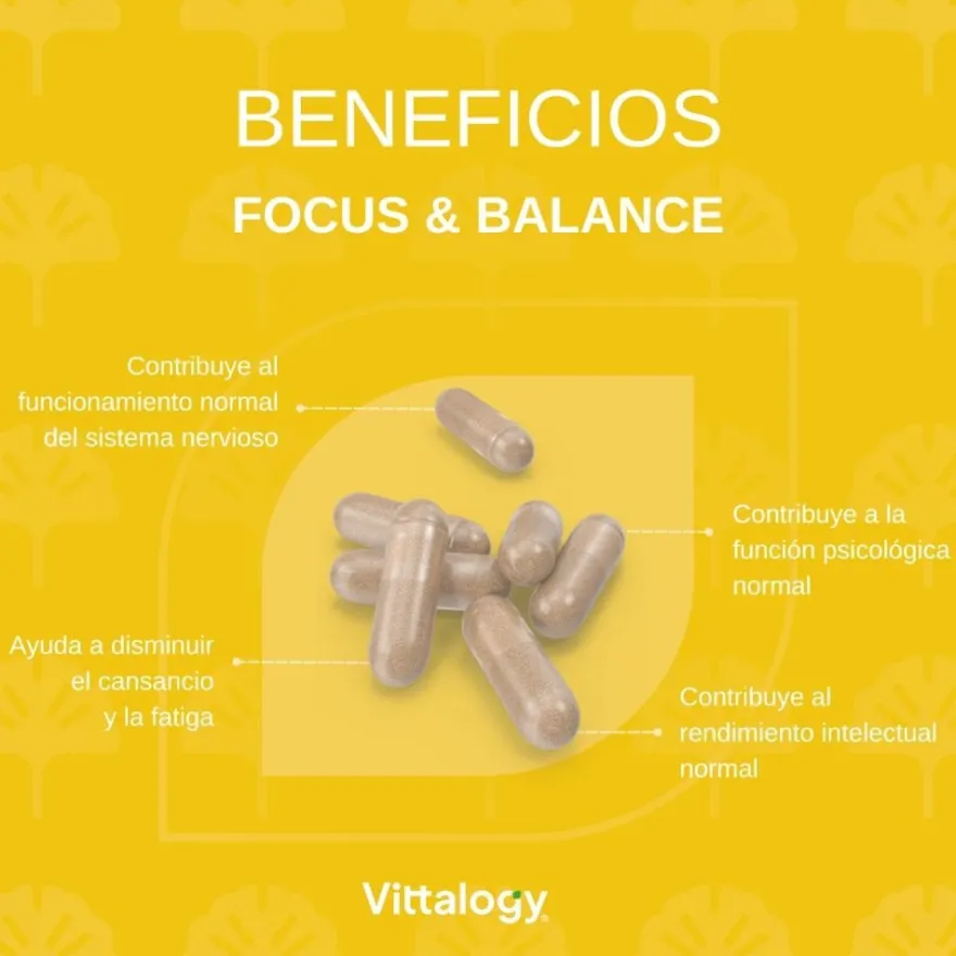 Vittalogy Focus & Balance 60 Cápsulas