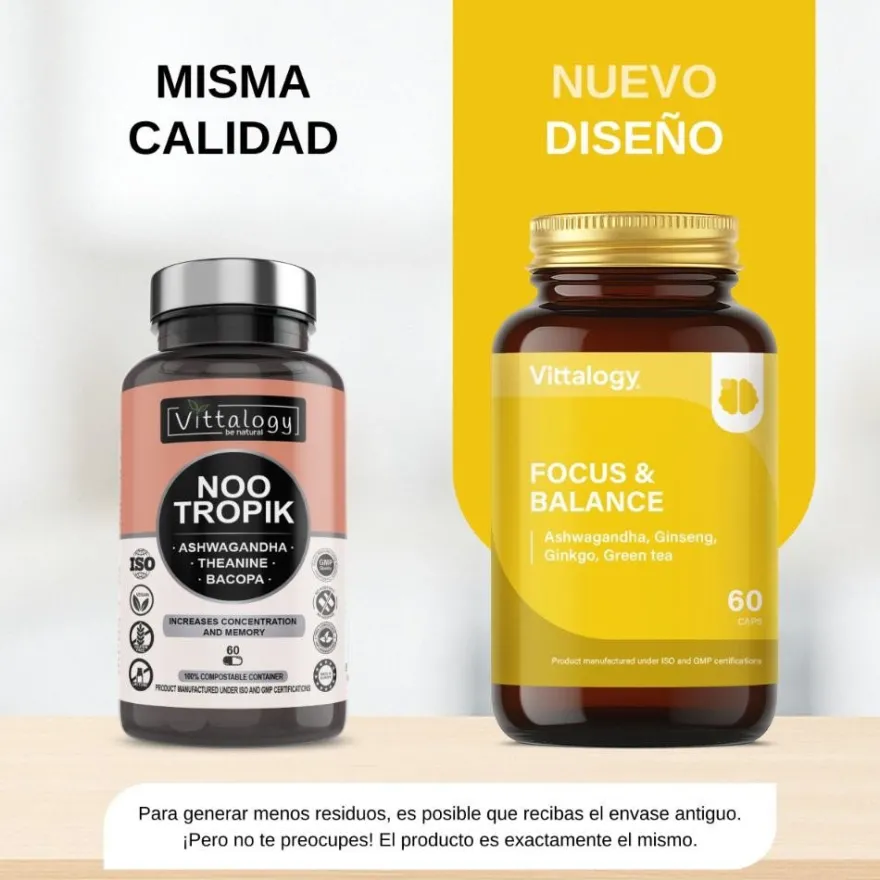 Vittalogy Focus & Balance 60 Cápsulas