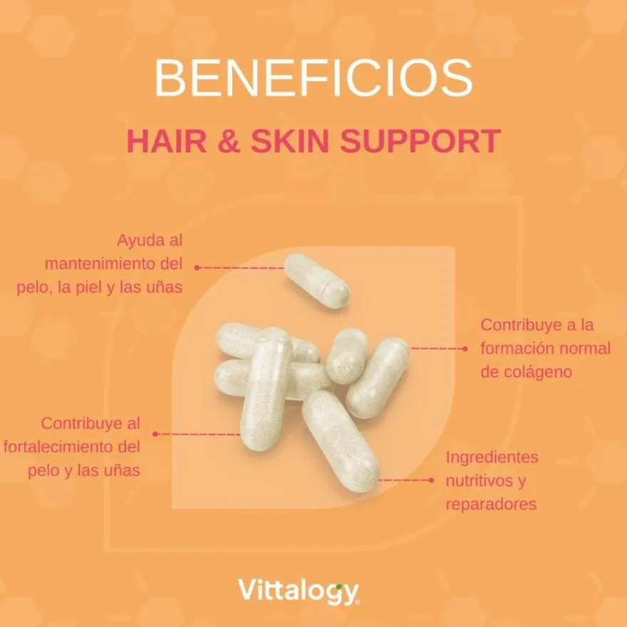 Vittalogy Hair & Skin Support 120 Cápsulas