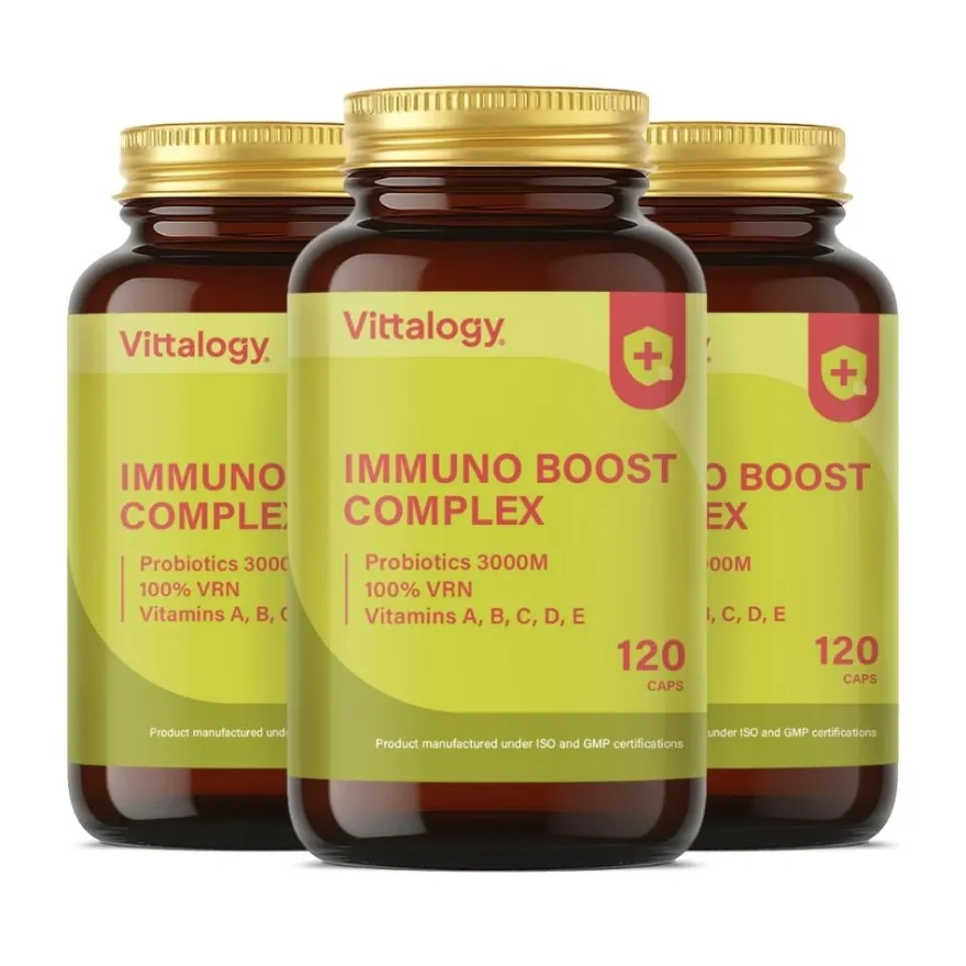 Vittalogy Immuno Boost Complex 3x120 Cápsulas【PACK AHORRO】