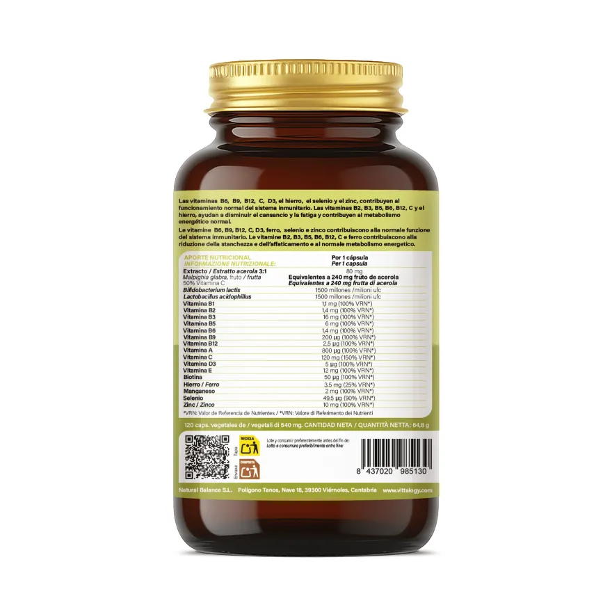 Vittalogy Immuno Boost Complex 3x120 Cápsulas【PACK AHORRO】