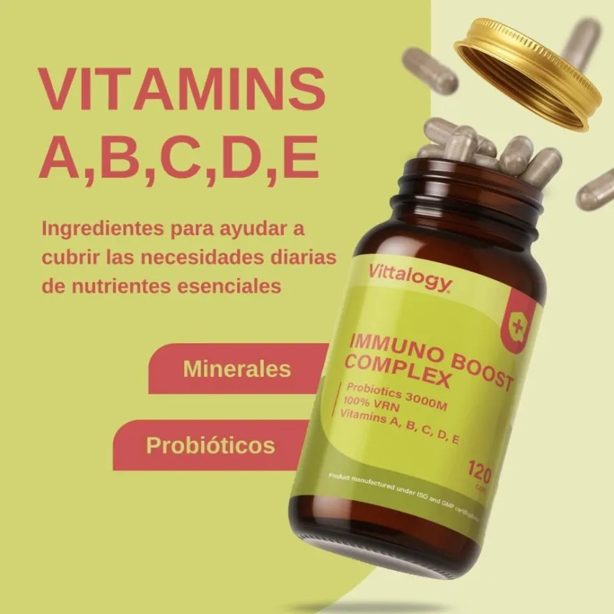 Vittalogy Immuno Boost Complex 120 Cápsulas